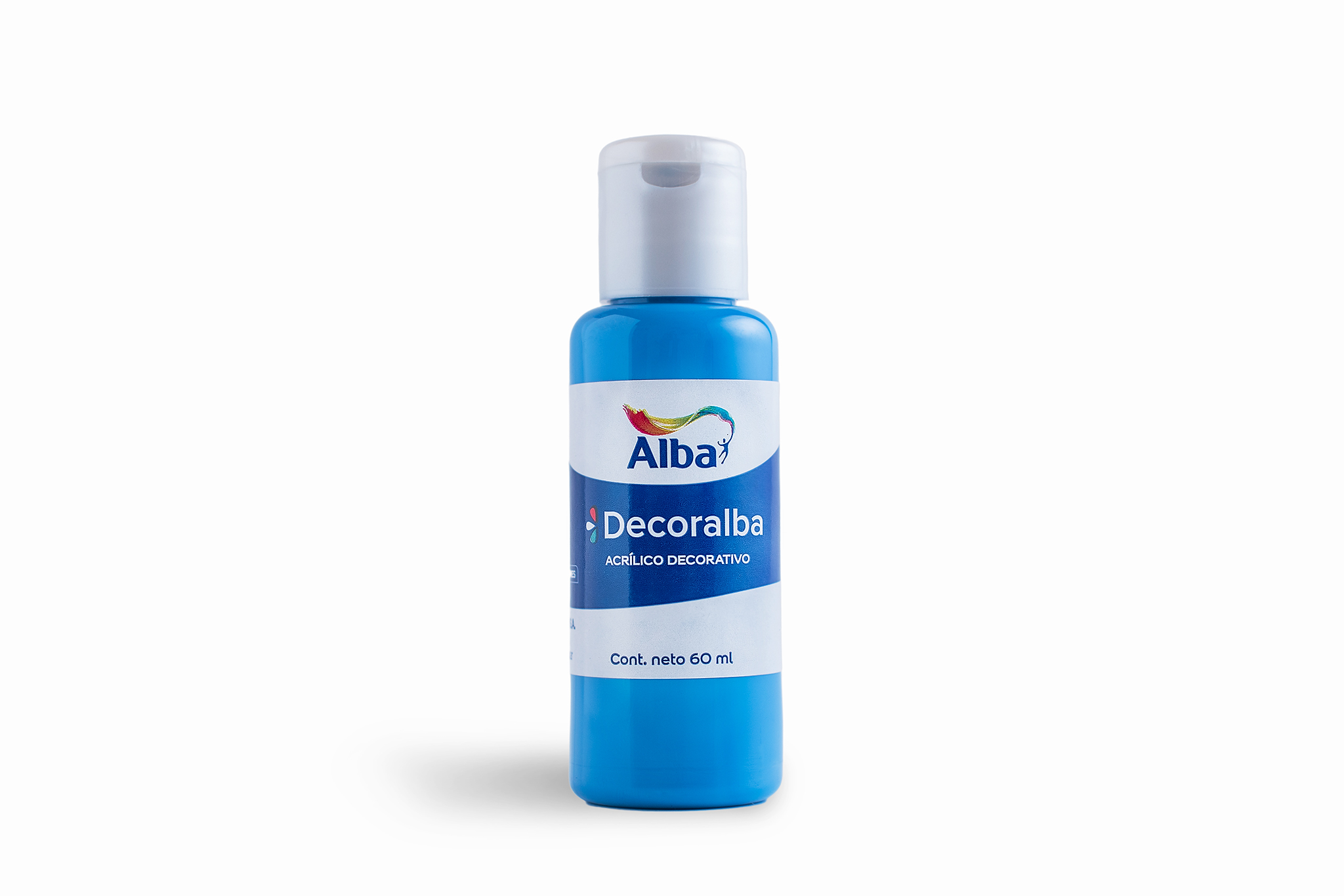Acrilico decorativo alba 60cc azul country 443 - 60ML - Alba Artística